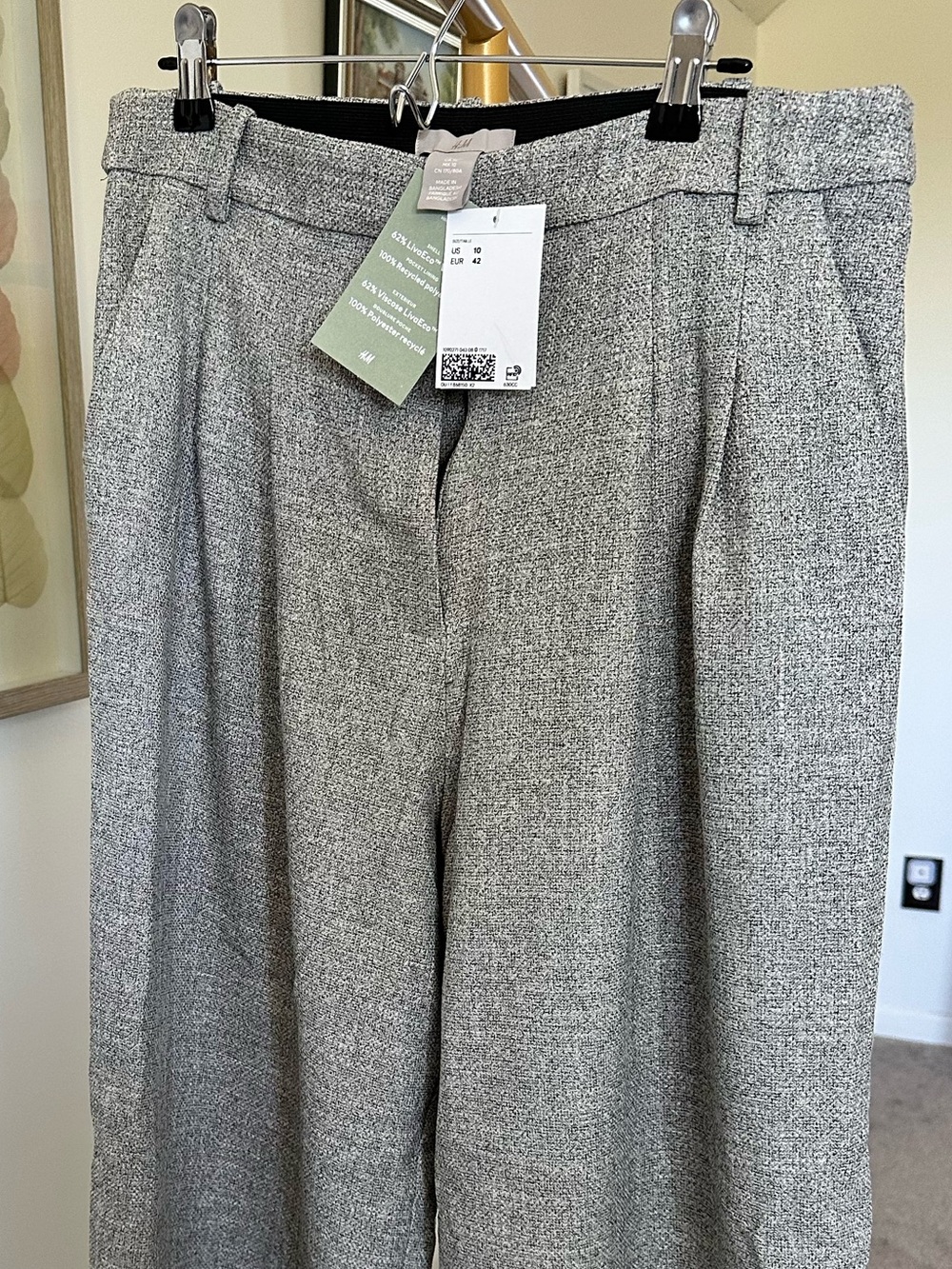 H&M Gray Women's Wide-Leg Dress Pants - NWT - size 10